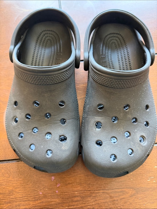 CROCS Other - CROCS Kids Black Slip-On Clog Shoes Black